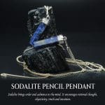 Sodalite Pencil Pendant