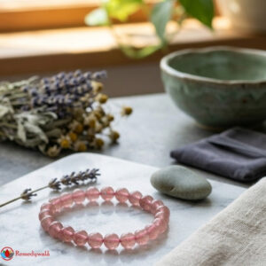 Strawberry Quartz Bracelet 8mm