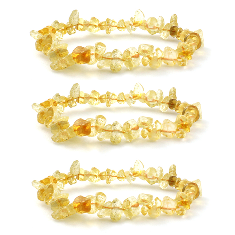 Faceted Citrine Bracelet 8mm For Financial Luck Natural Round Beads