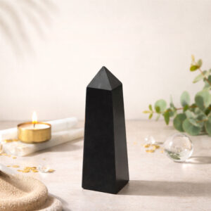 Charged Activated Energized Black Tourmaline Tower 13cm
