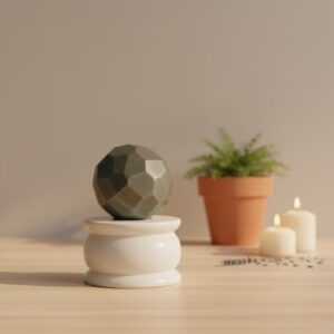 Golden Pyrite Sphere Ball (Diamond Cut)