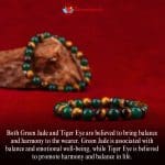 Green Jade Tiger Eye Combination Bracelet 8mm