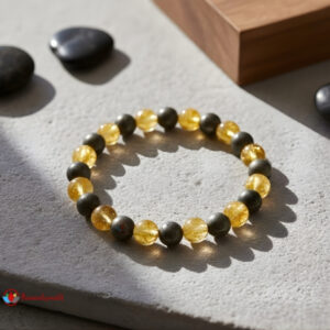 Citrine Golden Pyrite Bracelet