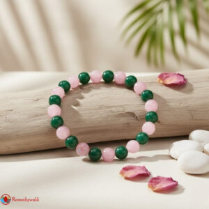Green Aventurine and Rose Quartz Bracelet