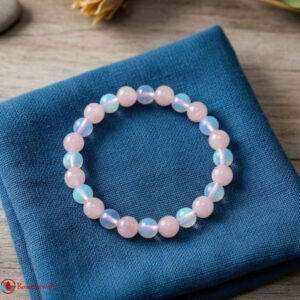 Rose Quartz Opalite Combination Bracelet 8mm