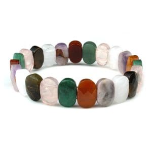 Multicolor Diamond Cut Bracelet