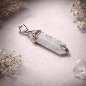 White Howlite Pencil Pendant – Remedywala