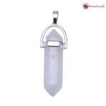 Rose Quartz Pencil Pendant
