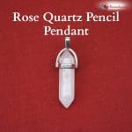 Rose Quartz Pencil Pendant