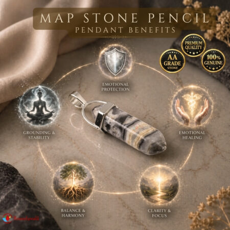 Map Stone Pencil Pendant - Remedywala