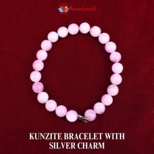 Kunzite Silver beads Bracelet