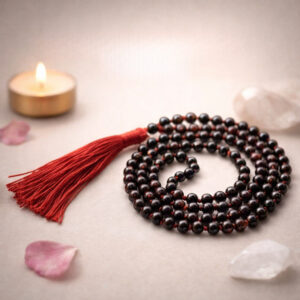 Garnet Japa Mala With Certificate 6mm Beads Mala