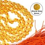 Citrine Crystal Mala With Certificate – Remedywala
