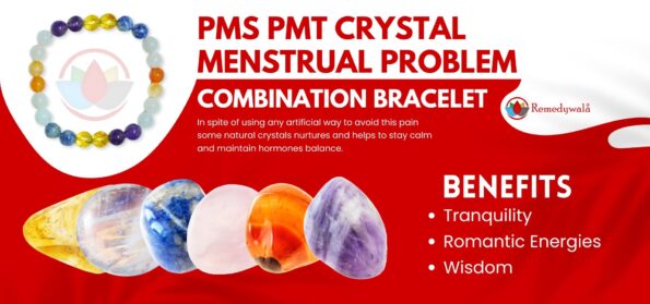 PMS PMT Crystal Bracelet Menstrual Problem Crystal