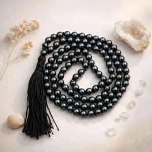 Magnetite Mala With Certificate 6mm Beads Jap Mala