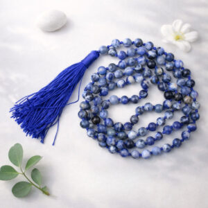 Sodalite Mala With Certificate 6mm Beads Japa Mala