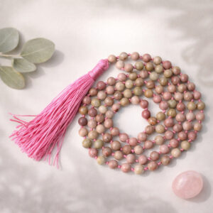 Rhodochrosite Mala With Certificate 6mm Beads Japa Mala