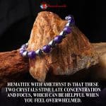 Hematite and Amethyst Combination Bracelet