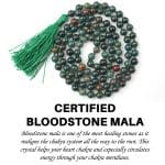 Bloodstone Crystal mala With Certificate – Remedywala