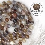 Botswana Agate Crystal mala With Certificate – Remedywala