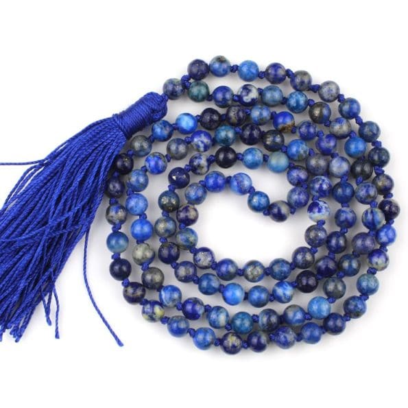 Lapis Lazuli Mala With Certificate 6mm Beads Japa Mala