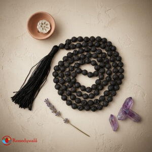 Lava Mala With Certificate 6mm Beads Japa Mala