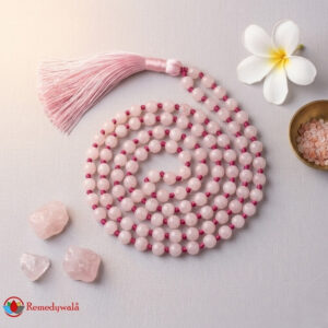 Rose Quartz Mala With Certificate 6mm Beads Japa Mala