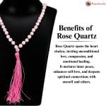 Rose Quartz Crystal Mala With Certificate – Remedywala