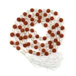 Rudraksha Crystal(Sphatik) Mala With Certificate – Remedywala