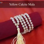 Yellow Calcite Crystal Mala With Certificate – Remedywala