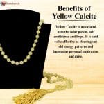 Yellow Calcite Crystal Mala With Certificate – Remedywala