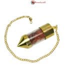 Red Carnelian Bottle Dowsing Pendulum1