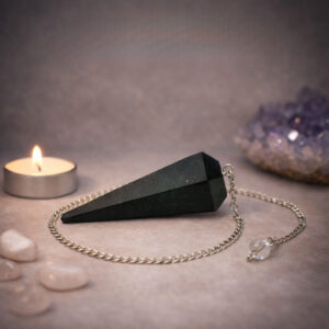 Green Goldstone Crystal Dowsing Pendulum