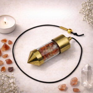 Red Carnelian Bottle Dowsing Pendulum
