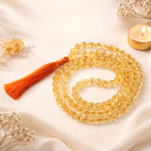 Citrine 8mm Mala With Certificate