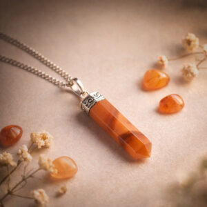 Carnelian Pencil Pendant