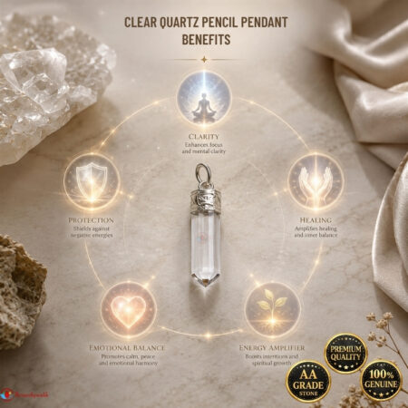 Clear Quartz Pencil Pendant