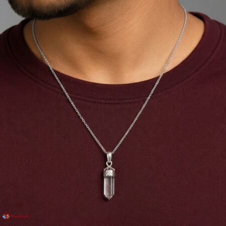 Clear Quartz Pencil Pendant