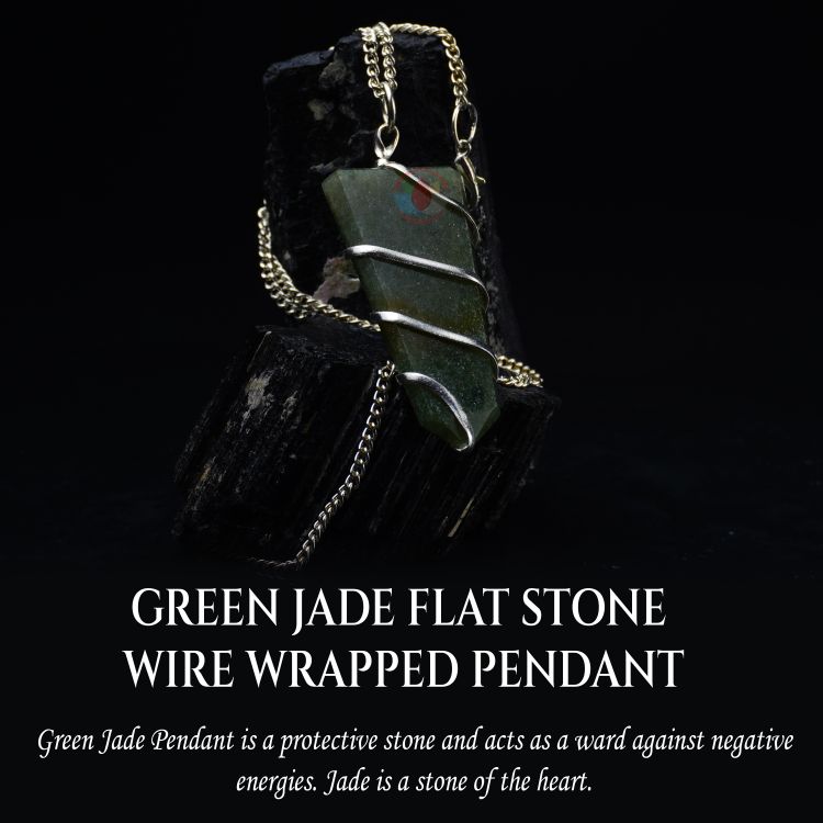 Green Jade Pencil Pendant - Remedywala