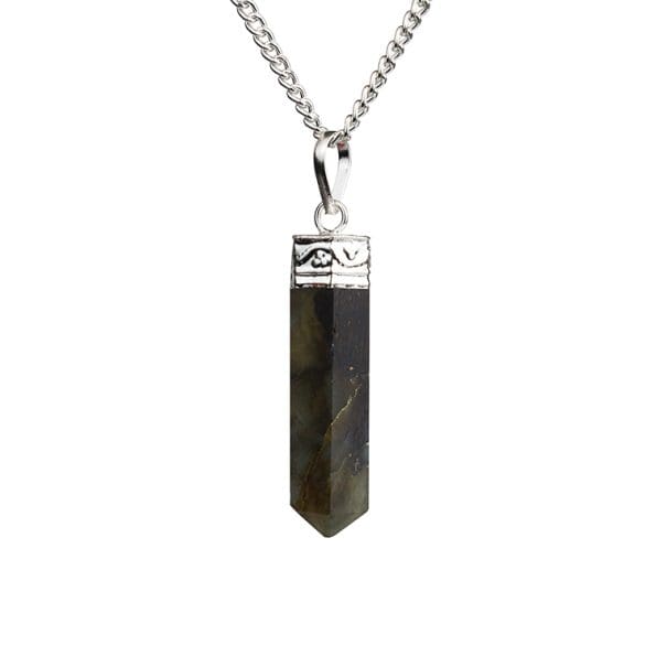 Labradorite Pencil Pendant