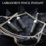 Labradorite Pencil Pendant