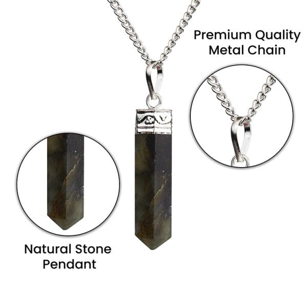 Labradorite Pencil Pendant