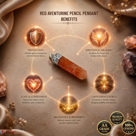 Red Aventurine Pencil Pendant