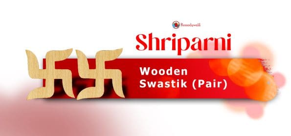Shriparni Wooden Swastik (Pair)