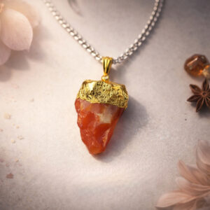 Carnelian Raw Stone Pendant
