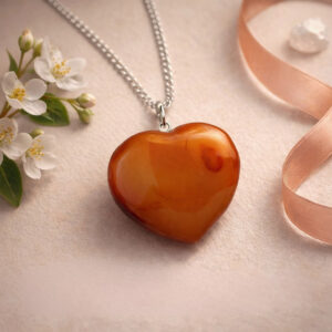Carnelian Heart Shape Pendant