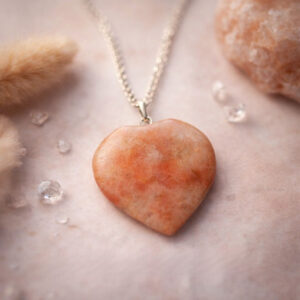 Sunstone Heart Shape Pendant