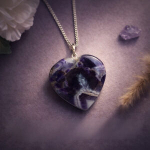 Amethyst Heart Shape Pendant