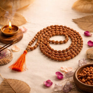 3 Mukhi Rudraksha Mala/Three Face Rudraksha Mala with Certificate