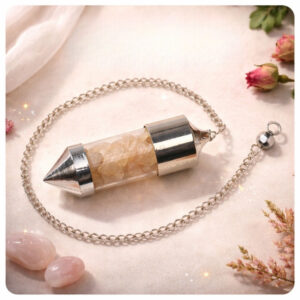 Rose Quartz Bottle Dowsing Pendulum